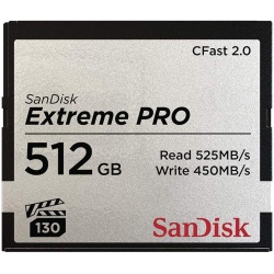 SanDisk Extreme PRO CFast 2.0 525MBs Memory Card 512GB